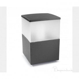 Leds C4 Cubik 10-9386-Z5-M3 Urban Grey Satin Polycarbonate Glass Pedestal Light