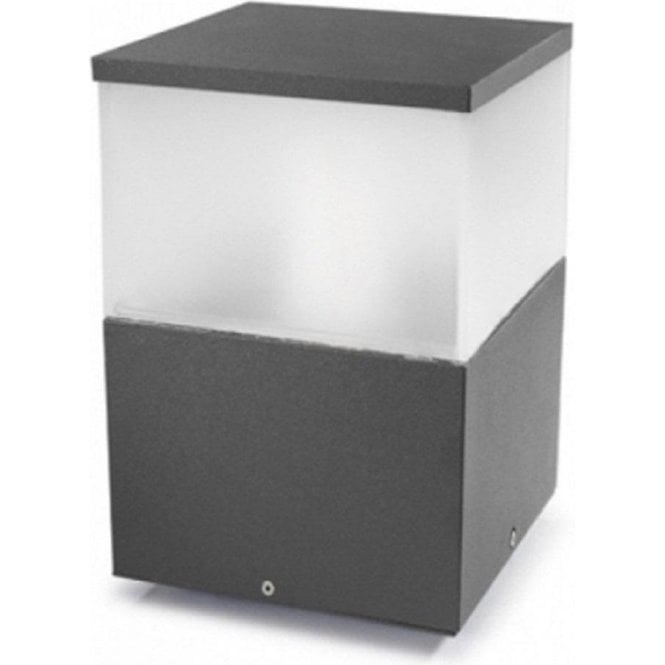 Leds C4 Cubik 10-9387-Z5-M3 Urban Grey Satin Polycarbonate Glass Pedestal Light