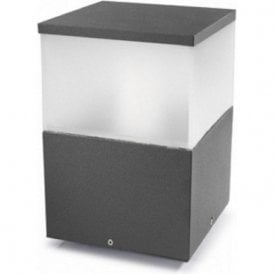 Leds C4 Cubik 10-9387-Z5-M3 Urban Grey Satin Polycarbonate Glass Pedestal Light