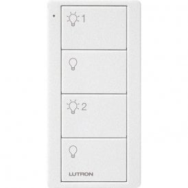 Lutron Pico 4 Button Keypad On / Off / Dim Level 1  / Dim Level 2 White