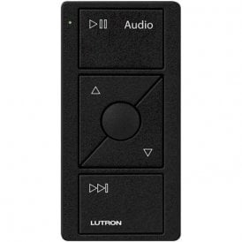 Lutron Pico Audio Remote 3 Button Keypad Black