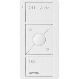 Lutron Pico Audio  Remote 3 Button Keypad White