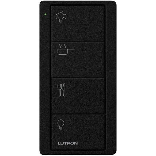 Lutron Pico Scene 4 Button Kitchen Keypad Black