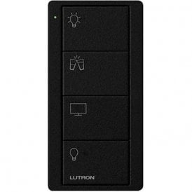 Lutron Pico Scene 4 Button Living Room Keypad Black