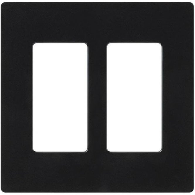 Lutron Pico Wall Faceplate 2 Gang Wireless Dual Opening Black