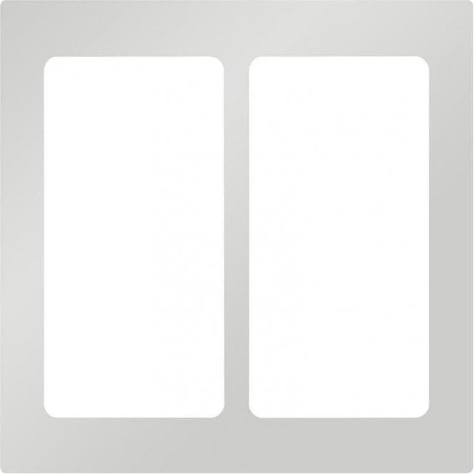 Lutron Pico Wall Faceplate 2 Gang Wireless Dual Opening Brushed Chrome