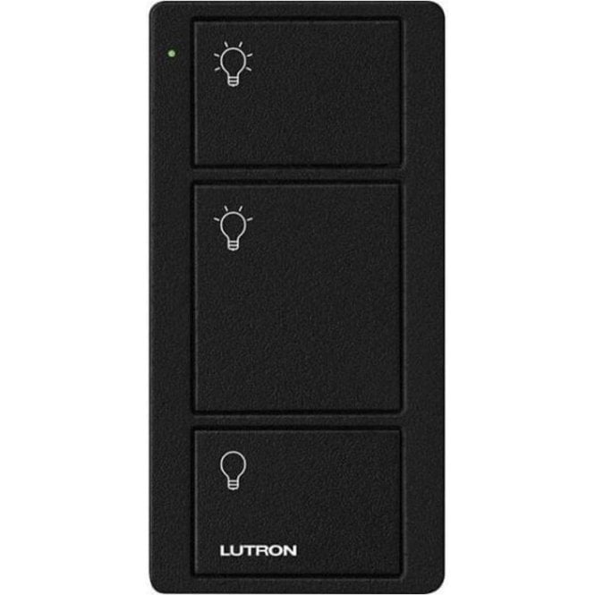 Lutron Pico Zone Remote 3 Button Keypad Black