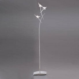 Mantra Flavia M0314 Polished Chrome Three Light Floor Lamp
