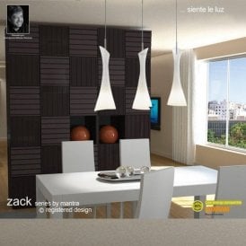 Mantra Zack M0771 Satin Nickel Three Light Line Pendant