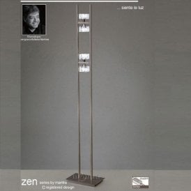 Mantra Zen M1448SN Satin Nickel Four Light Floor Lamp