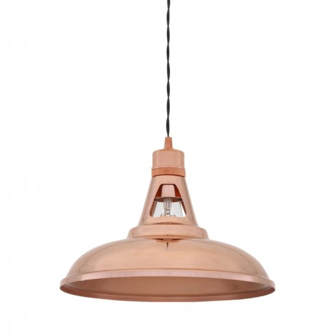 Minsk Vintage Copper Pendant Light 31cm
