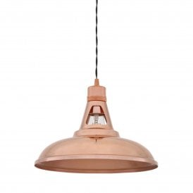 Minsk Vintage Copper Pendant Light 31cm