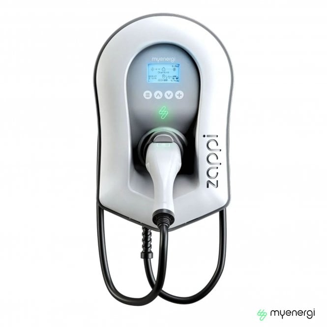 myenergi Zappi EV Charger 7KW Tethered, White