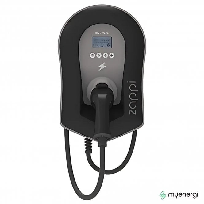 myenergi Zappi Smart EV Charger 7KW Tethered, Black