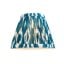 Ikat 16cm Tapered Fabric Shade, Marlin Blue