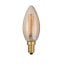 Dar LED Vintage Candle Light Bulb SES/E14 4W 250LM, Amber Glass