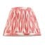 Ikat 20cm Tapered Pleated Lamp Shade, Coral Pink
