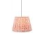 Eltham & Ikat 40cm Pendant Light, Coral Pink & Aged Brass