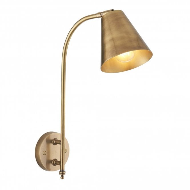 Radha Wall Light, Antique Brass
