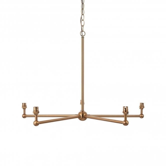 Santiago 5lt Pendant Light, Brass