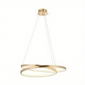 Scribble Ring LED Pendant Light, Gold Leaf, 55cm