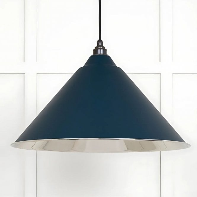 Smooth Nickel Hockley Pendant Light in Dusk