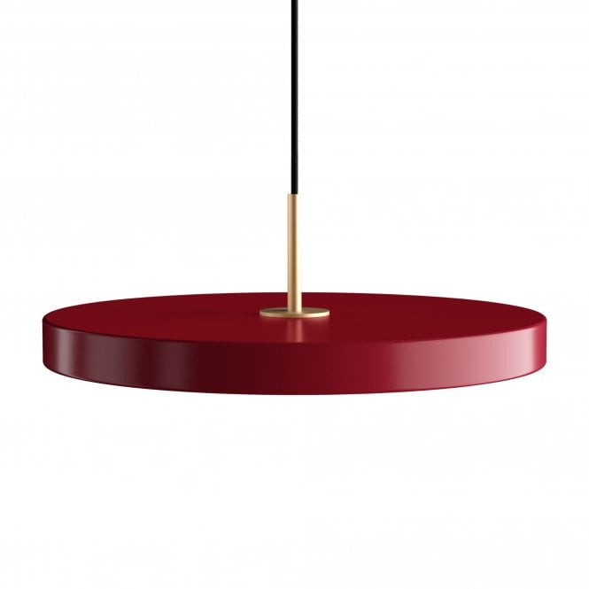 Umage Asteria Plus Pendant Light, Medium, Ruby Red, Brass Top