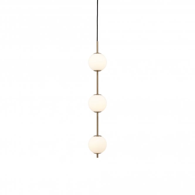 Umage Audrey Three Globe Pendant Light, Brass
