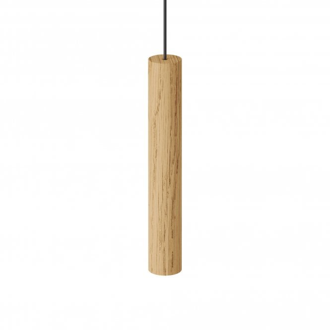 Umage Chimes Short Single Pendant Light, Oak
