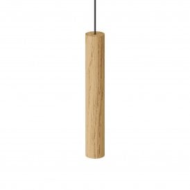 Umage Chimes Short Single Pendant Light, Oak