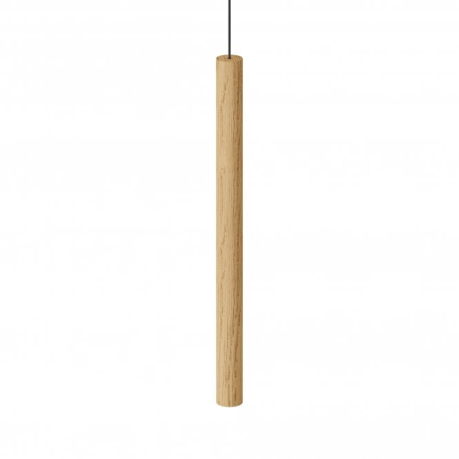 Umage Chimes Tall Single Pendant Light, Oak