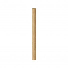 Umage Chimes Tall Single Pendant Light, Oak