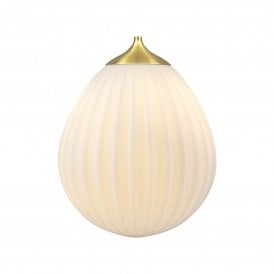 Umage Medium Around The World Pendant Lampshade with Brushed Brass Metal Top