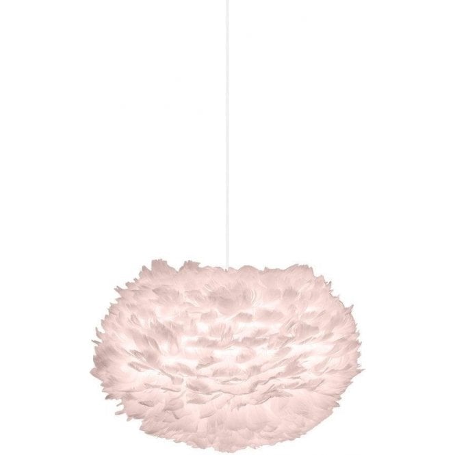Umage Medium Eos Lampshade Natural Goose Feather Light Rose