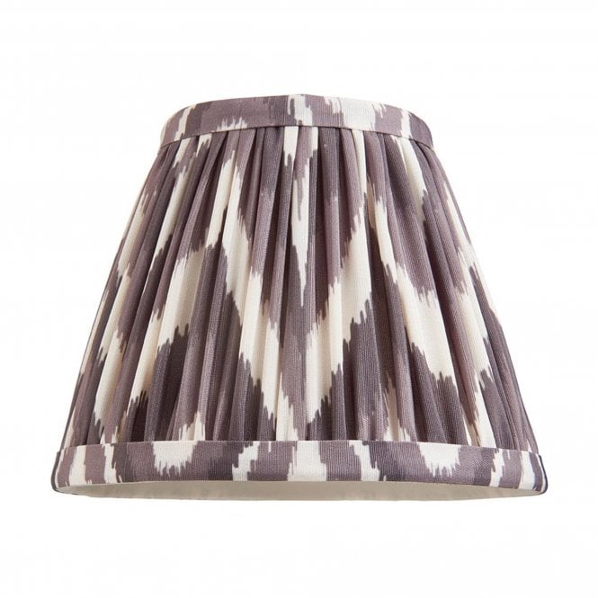 Zigzag 16cm Tapered Fabric Shade, Pearl Grey